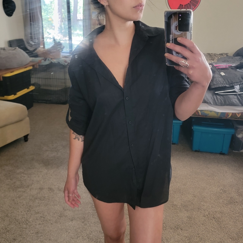 North Face button up